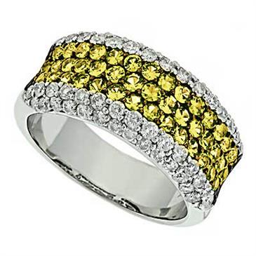 Prima Yellow Sapphire & Diamond Ring