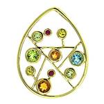 Prima  14k Yellow Gemstone Pendant