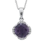 Prima   Amethyst & Diamond Pendant