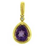 Prima   Amethyst & Diamond Pendant