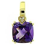 Prima   Amethyst & Diamond Pendant