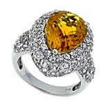 Prima   Citrine And White Topaz Ring