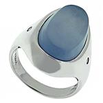 Prima   Diamond And Blue Chalcedony Ring