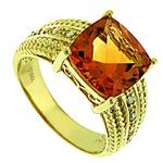 Prima   Diamond And Citrine Ring