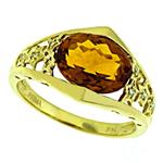 Prima   Diamond And Citrine Ring