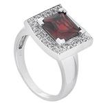 Prima   Diamond And Garnet Ring