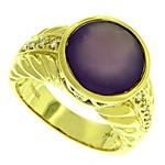 Prima   Diamond And Lavender Chalcedony Ring