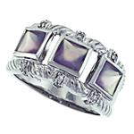 Prima   Diamond And Lavender Chalcedony Ring