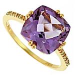 Prima   Diamond And Pink Amethyst Ring