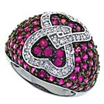 Prima   Diamond And Pink Sapphire Ring