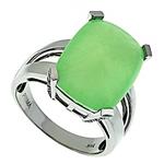 Prima   Diamond And Prehnite Ring