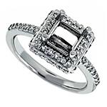 Prima  Diamond Engagement Ring (6x6 P/C Center)