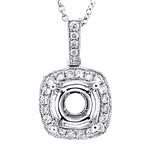 Prima  Diamond Semi Mounts  Pendant