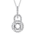 Prima  Diamond Semi Mounts  Pendant