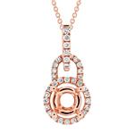 Prima  Diamond Semi Mounts  Pendant