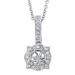 Prima › Diamond Semi Mounts  Pendant