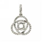 Prima › Diamond Semi Mounts  Pendants