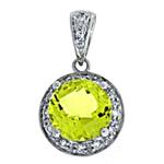 Prima   Lemon Quartz & Diamond Pendant