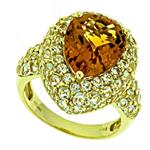 Prima   Madera Citrine And White Topaz Ring