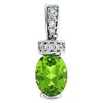 Prima   Peridot & Diamond Pendant