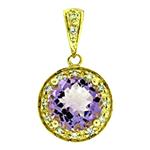 Prima   Pink Amethyst & Diamond Pendant