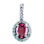 Prima   Pink Sapphire & Diamond Pendant