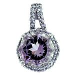 Prima   Pink Sapphire & Diamond Pendant