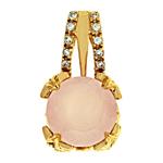 Prima   Rose Quartz & Diamond Pendant