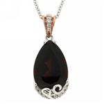 Prima 14k Two Tone Gemstone Pendant