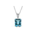 Prima 14k Two Tone Gemstone Pendant