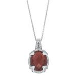 Prima 14k White Gemstone Pendant