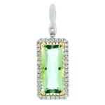 Prima 14k White Gemstone Pendant