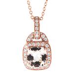 Prima 14k White Gemstone Pendant