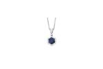 Prima 14k White Gemstone Pendant