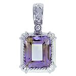 Prima 14k White Gemstone Pendant