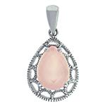 Prima 14k White  Gemstone Pendant