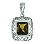 Prima 14k White Gemstone Pendant