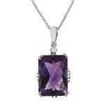 Prima 14k White Gold Gemstone Pendant