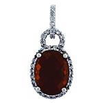 Prima 14k White Gold Gemstone Pendant