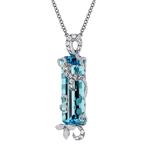 Prima 14k White Gold Gemstone Pendant