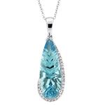 Prima 14k White Gold Gemstone Pendant