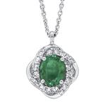 Prima 14k White Gold Gemstone Pendant