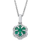 Prima 14k White Gold Gemstone Pendant