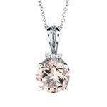 Prima 14k White Gold Gemstone Pendant