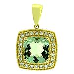 Prima 14k Yellow Gemstone Pendant