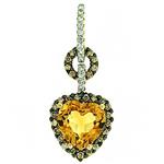 Prima 14k Yellow Gemstone Pendant