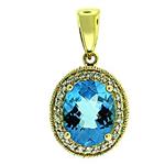 Prima 14k Yellow Gemstone Pendant