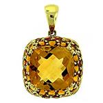 Prima 14k Yellow Gemstone Pendant