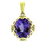 Prima 14k Yellow Gemstone Pendant