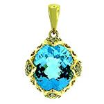 Prima 14k Yellow Gemstone Pendant